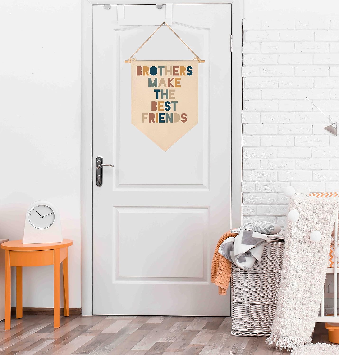 Brothers Make Best Friends Pennant Flag Decor