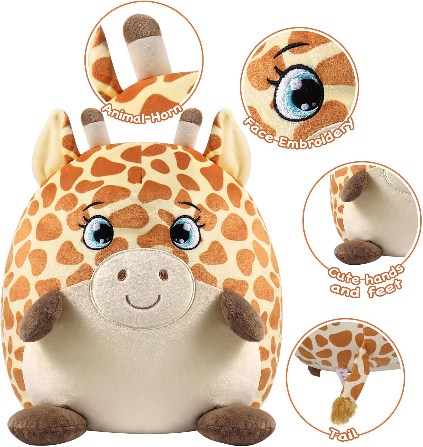 GAGAKU Cute Giraffe Plush Pillow for Kids and Girls
