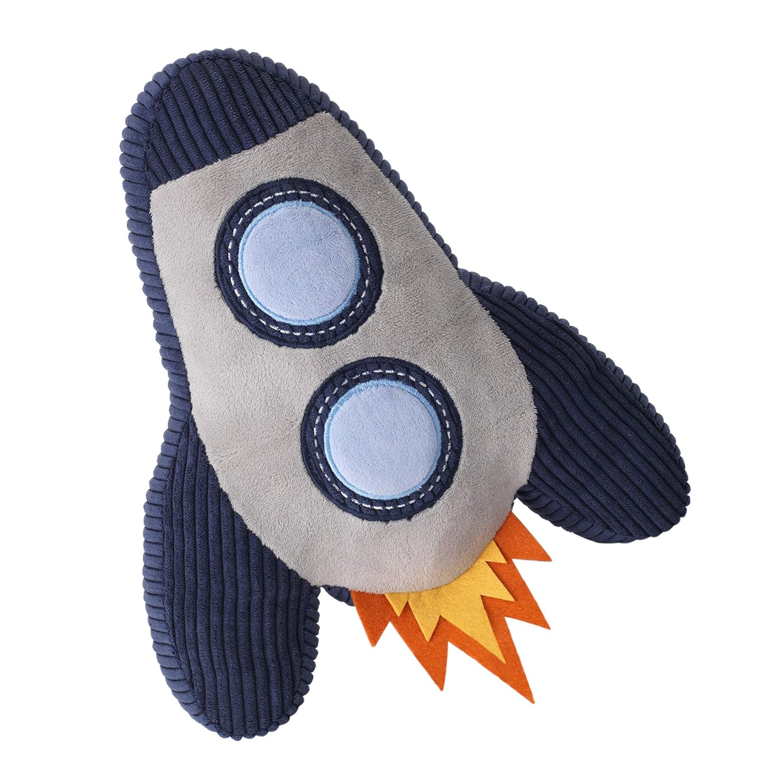 Lambs Ivy Milky Way Rocket Ship Pillow