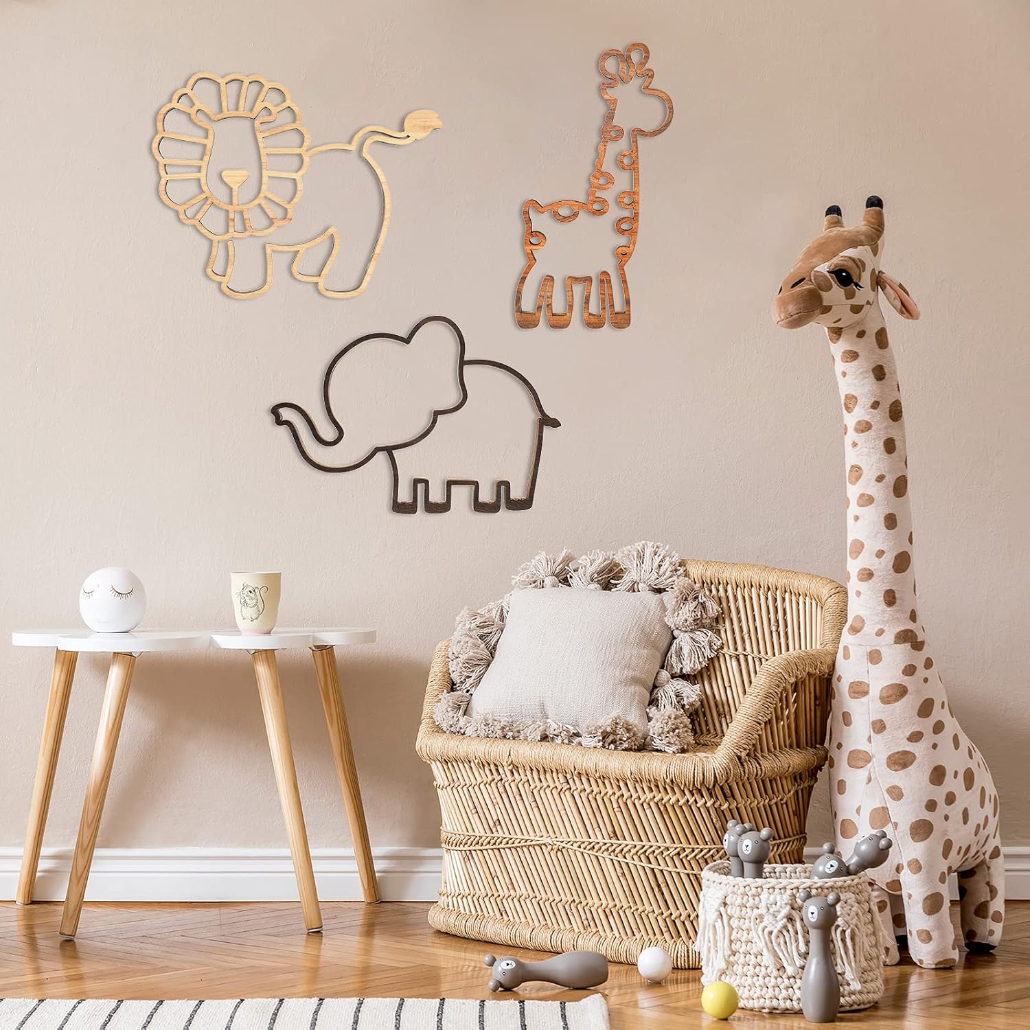 Yulejo 3 Piece Jungle Themed Wall Decor