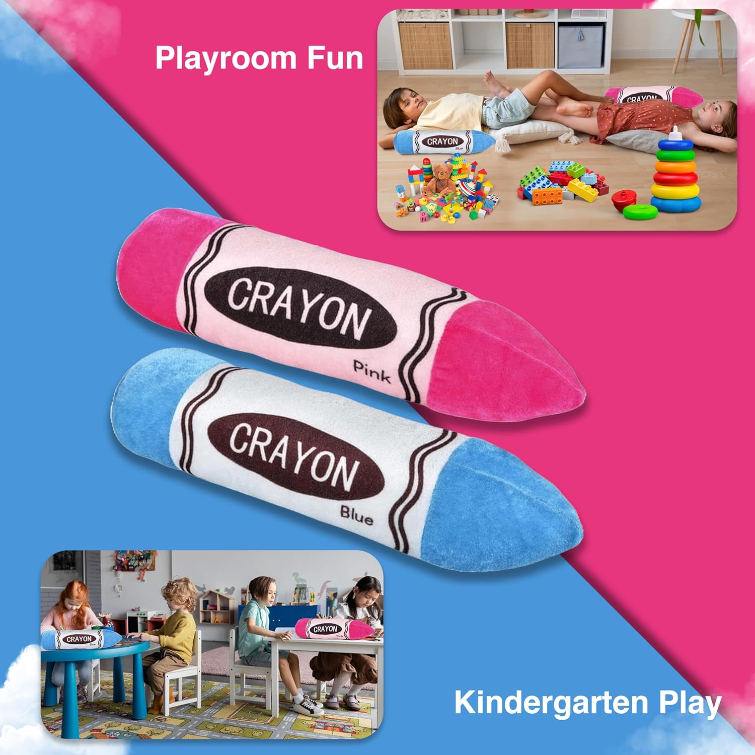 Forest Twelfth 14 Inch Stuffed Crayons Set
