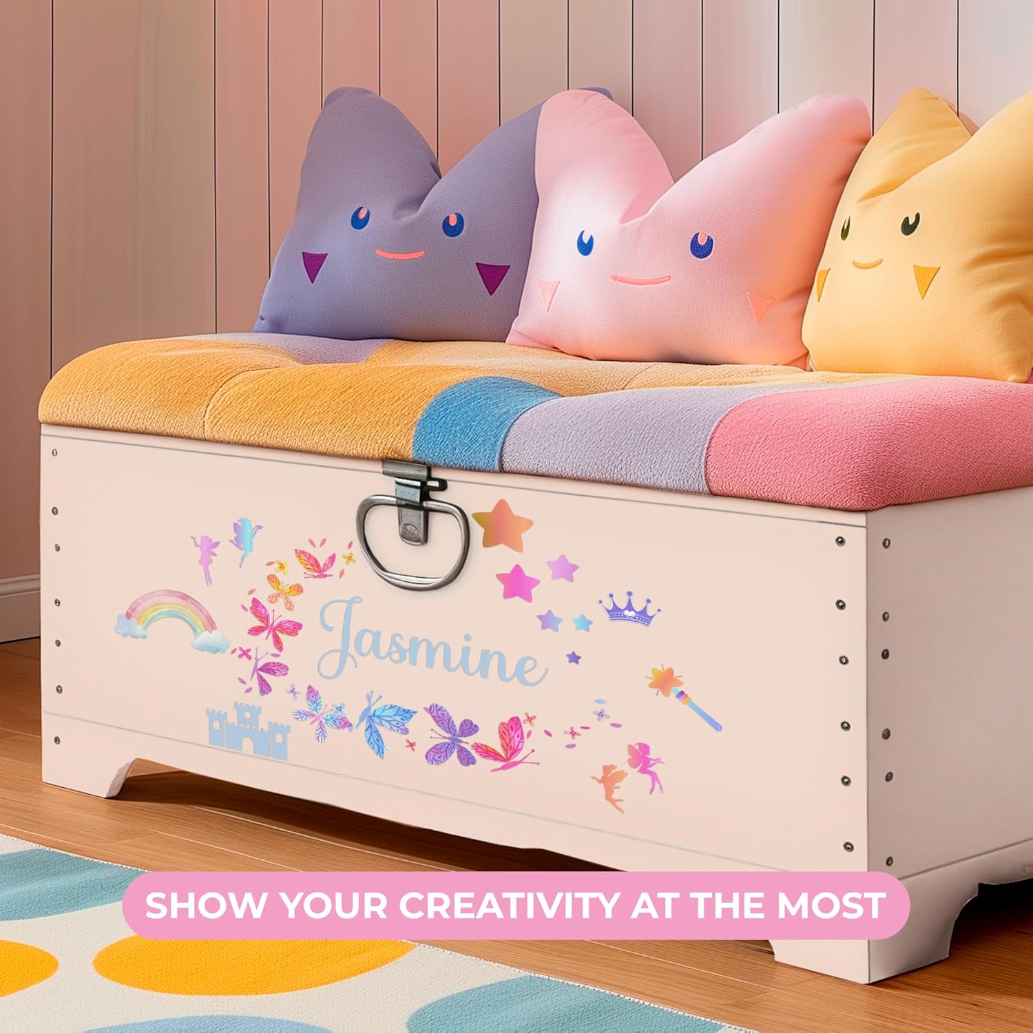 Personalized Name Wall Decals for Girls Bedroom 1