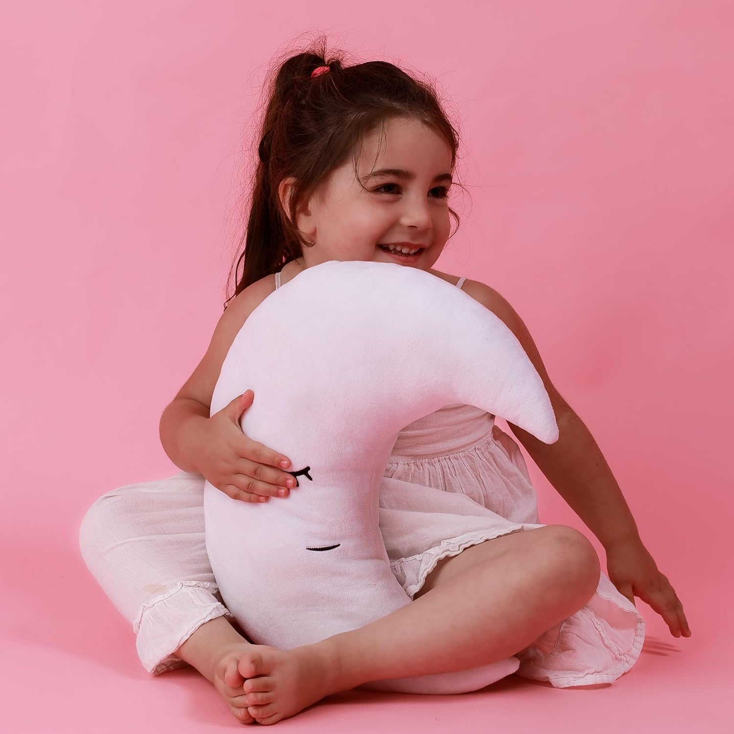 Perfectto Design Kids Moon Pillow with Stars Garland