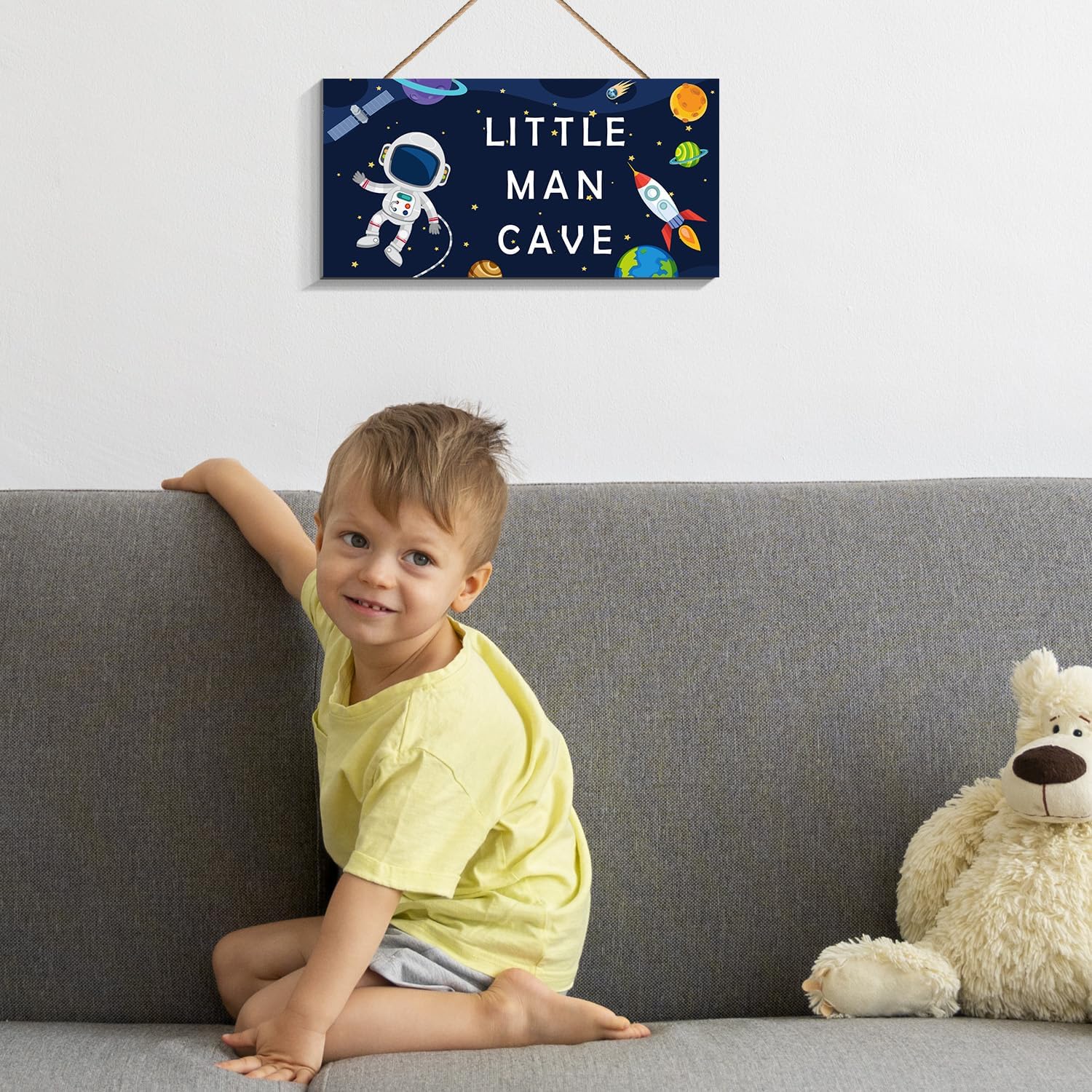 Space Astronaut Little Man Cave Wall Sign