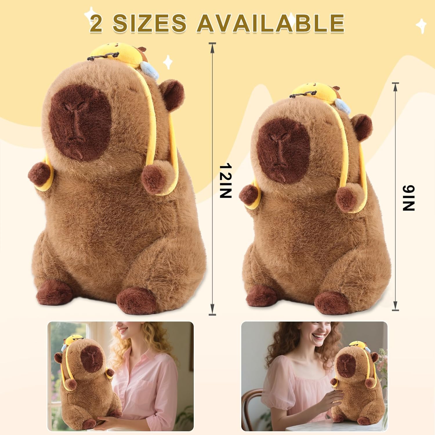 Capybara Plush Pillow Stuffed Animal Toy