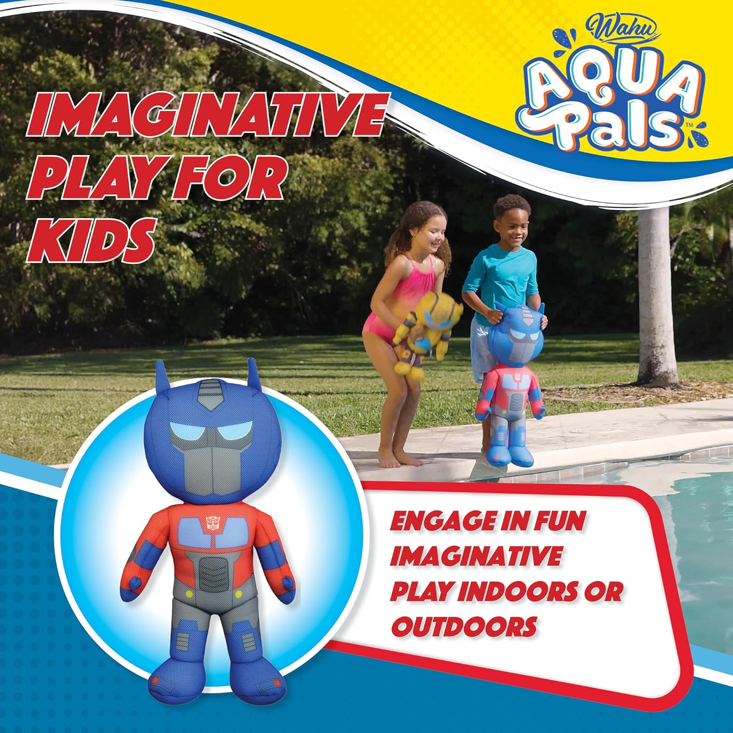 WAHU Aqua Pals Transformers Optimus Prime Plush Toy 1