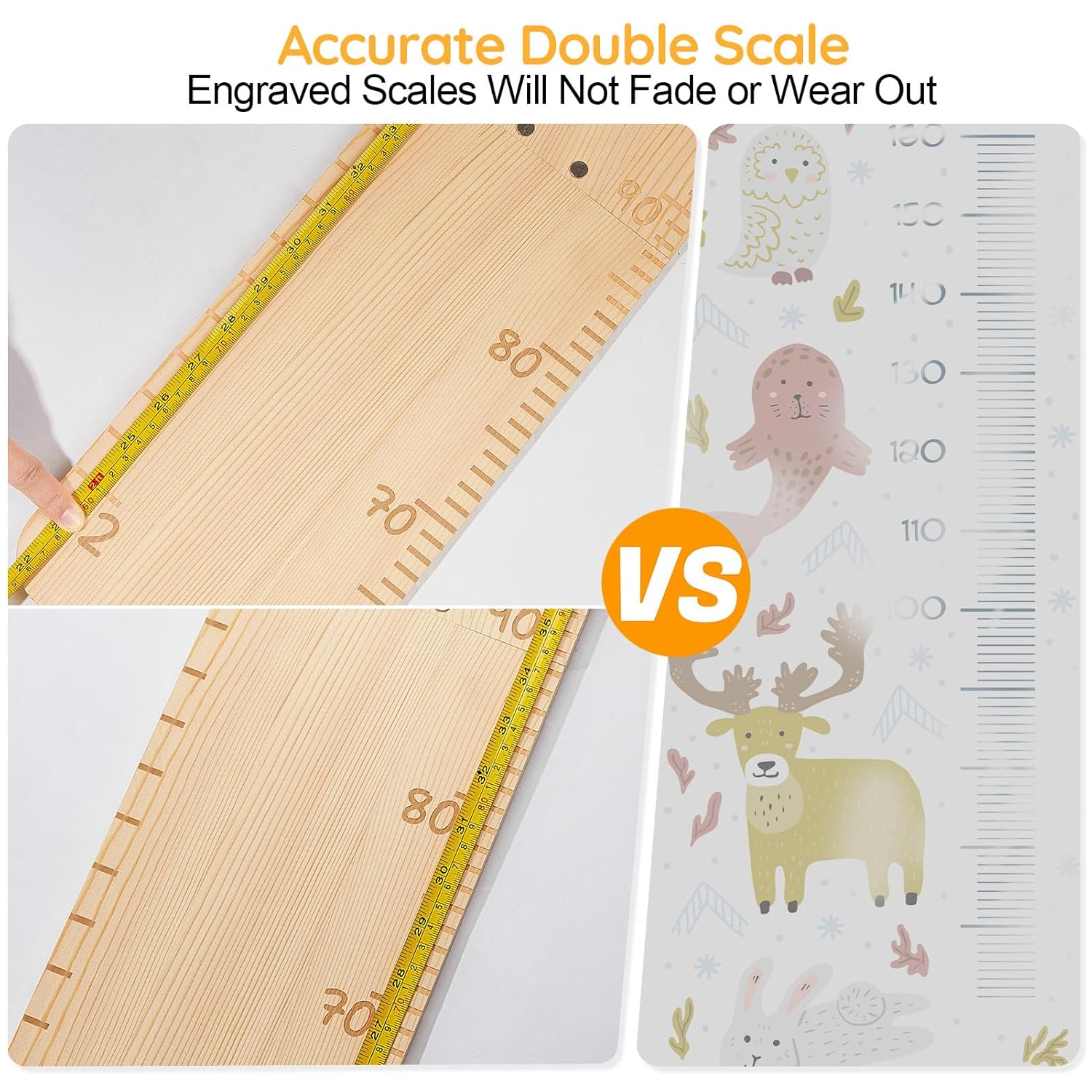 Unicorn Castle Wooden Wall Height Chart