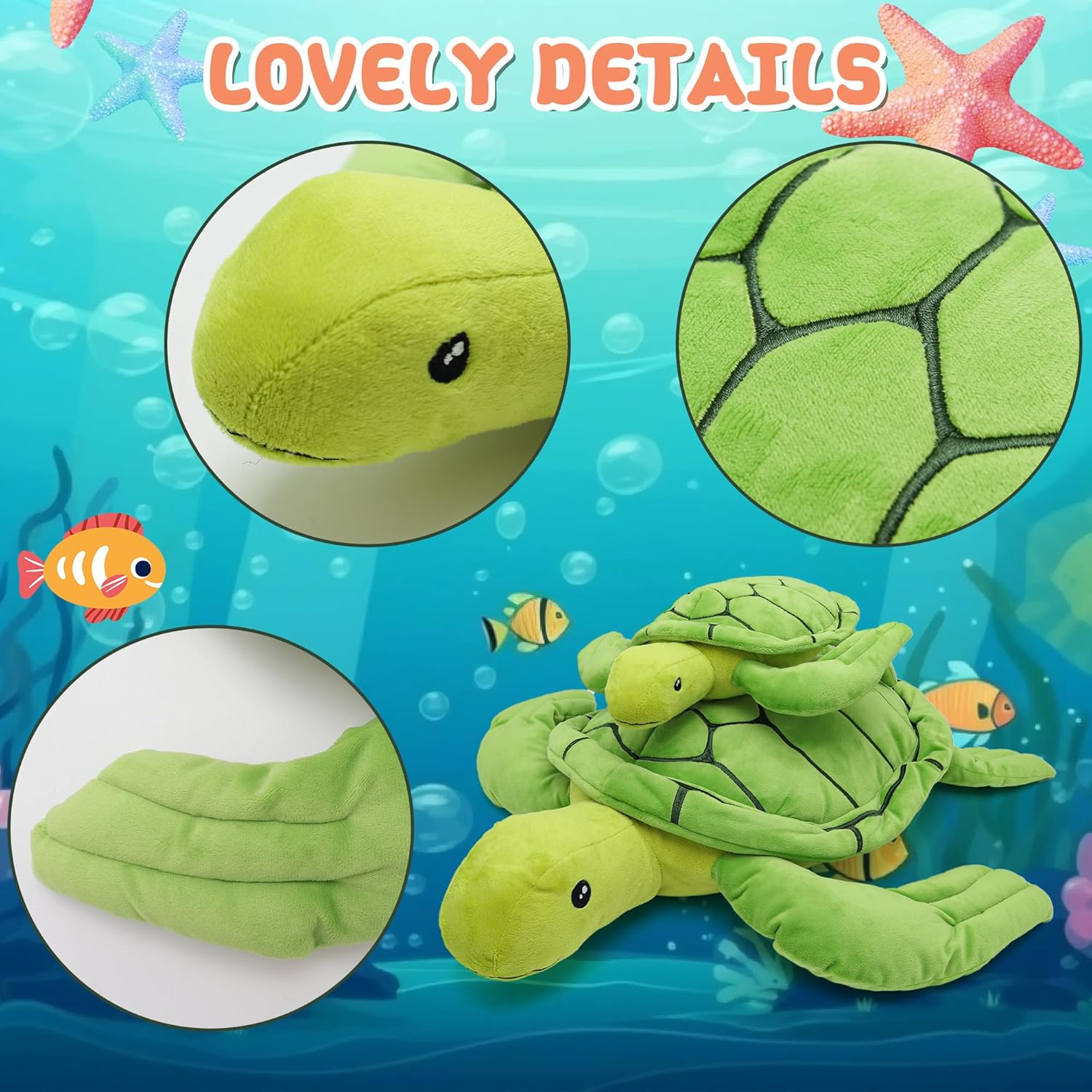 Giant Turtle Plush Animal 24 Inch Soft Pillow
