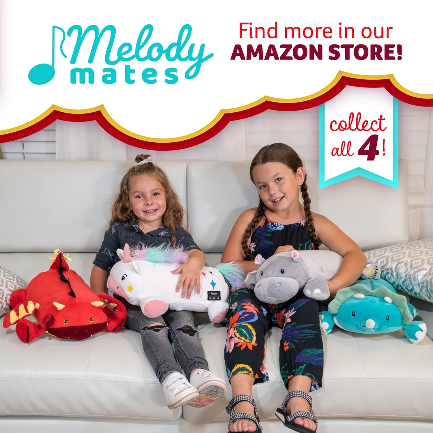 Melody Mates 15 Inch Pillow with Sound