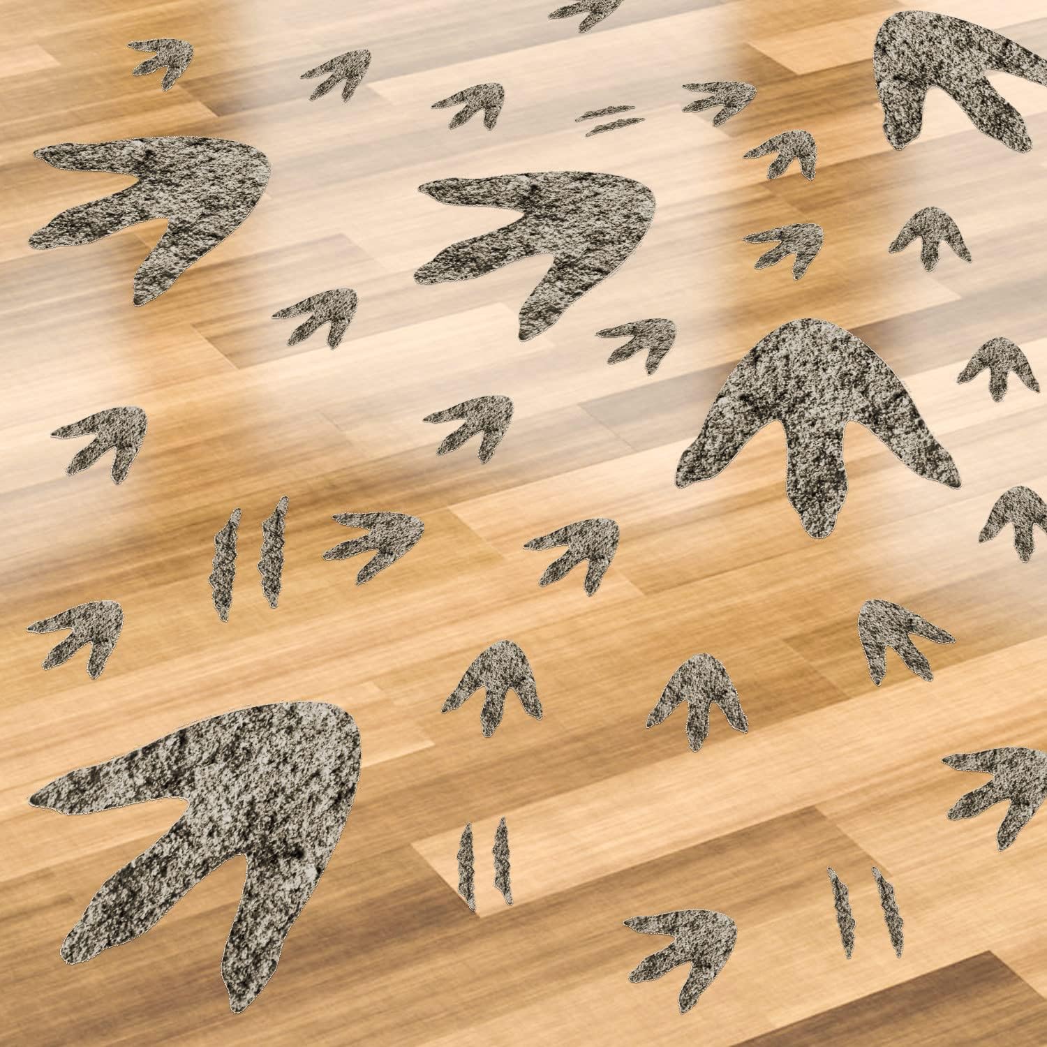 90 Pcs Dinosaur Footprints Wall Decals