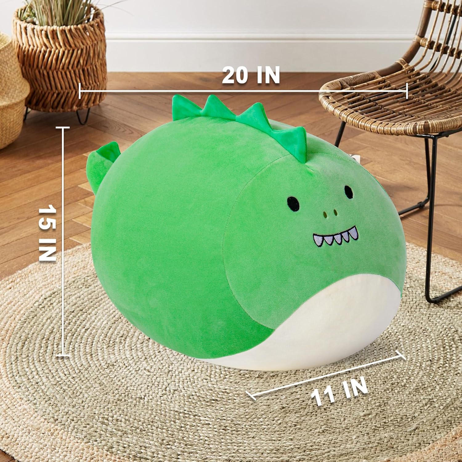 Wepop 20in Dinosaur Plush Pillow