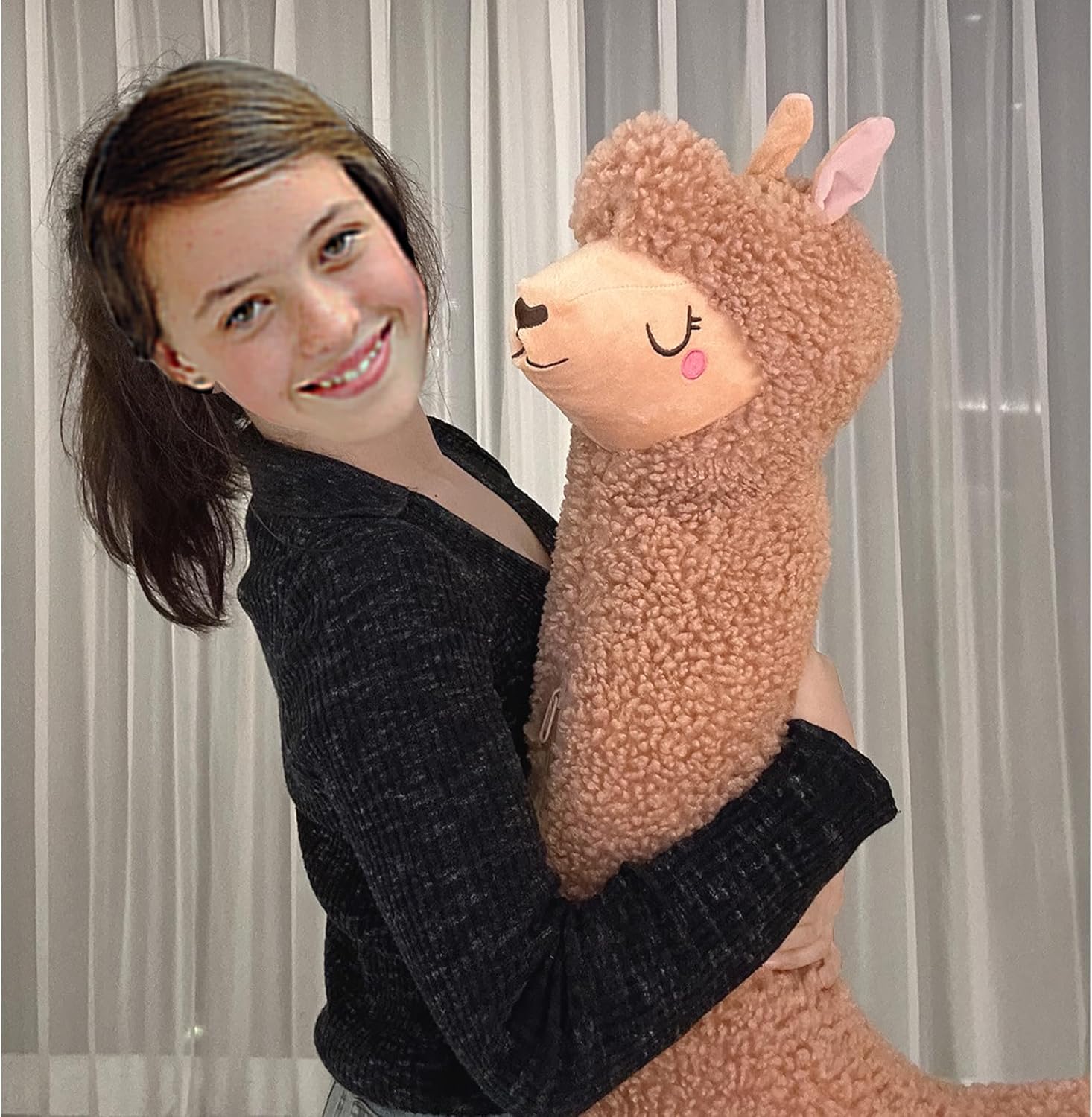 Hofun4U Alpaca Plush Pillow 51 Inch Long Body Pillow