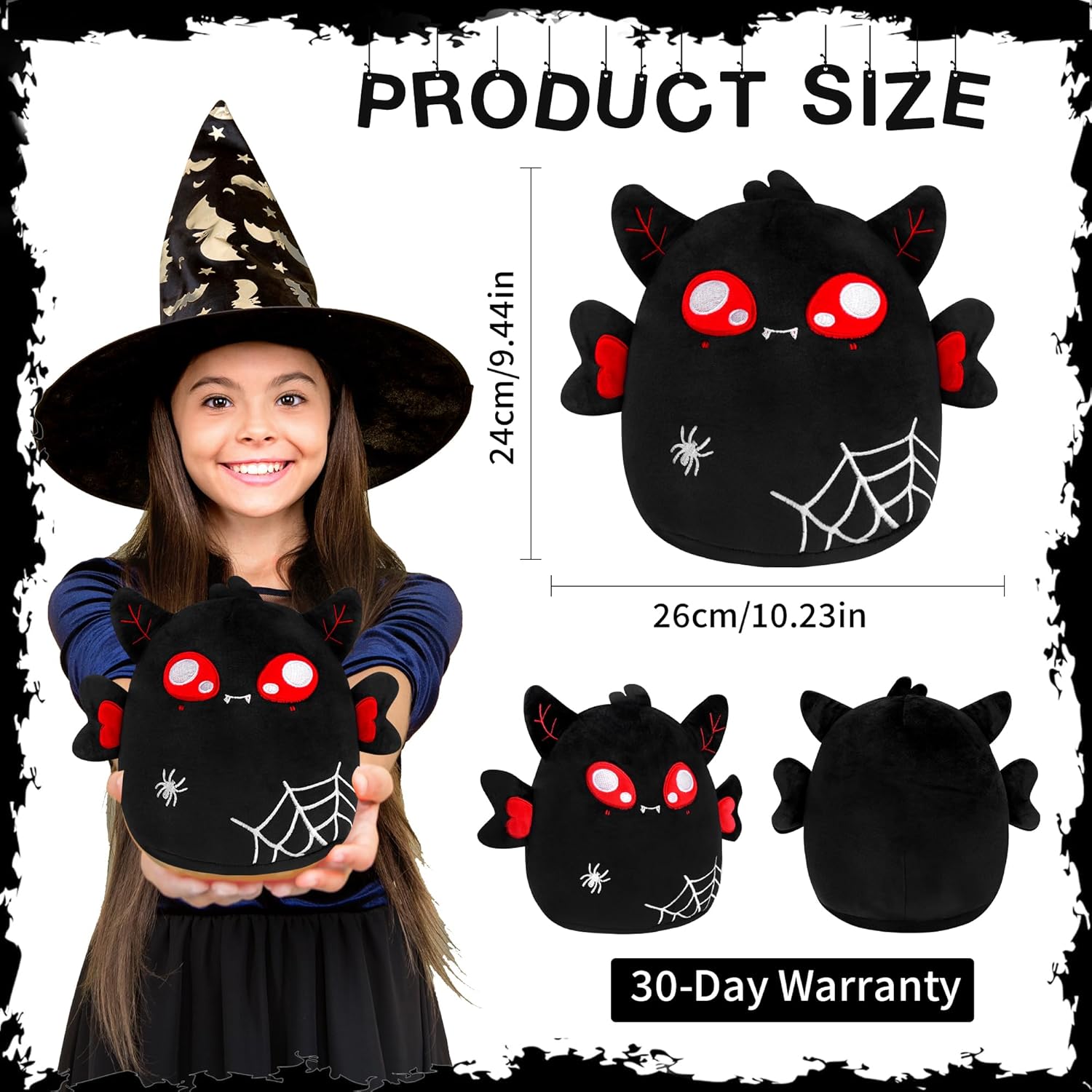 Halloween Spider Plush Pillow Toy
