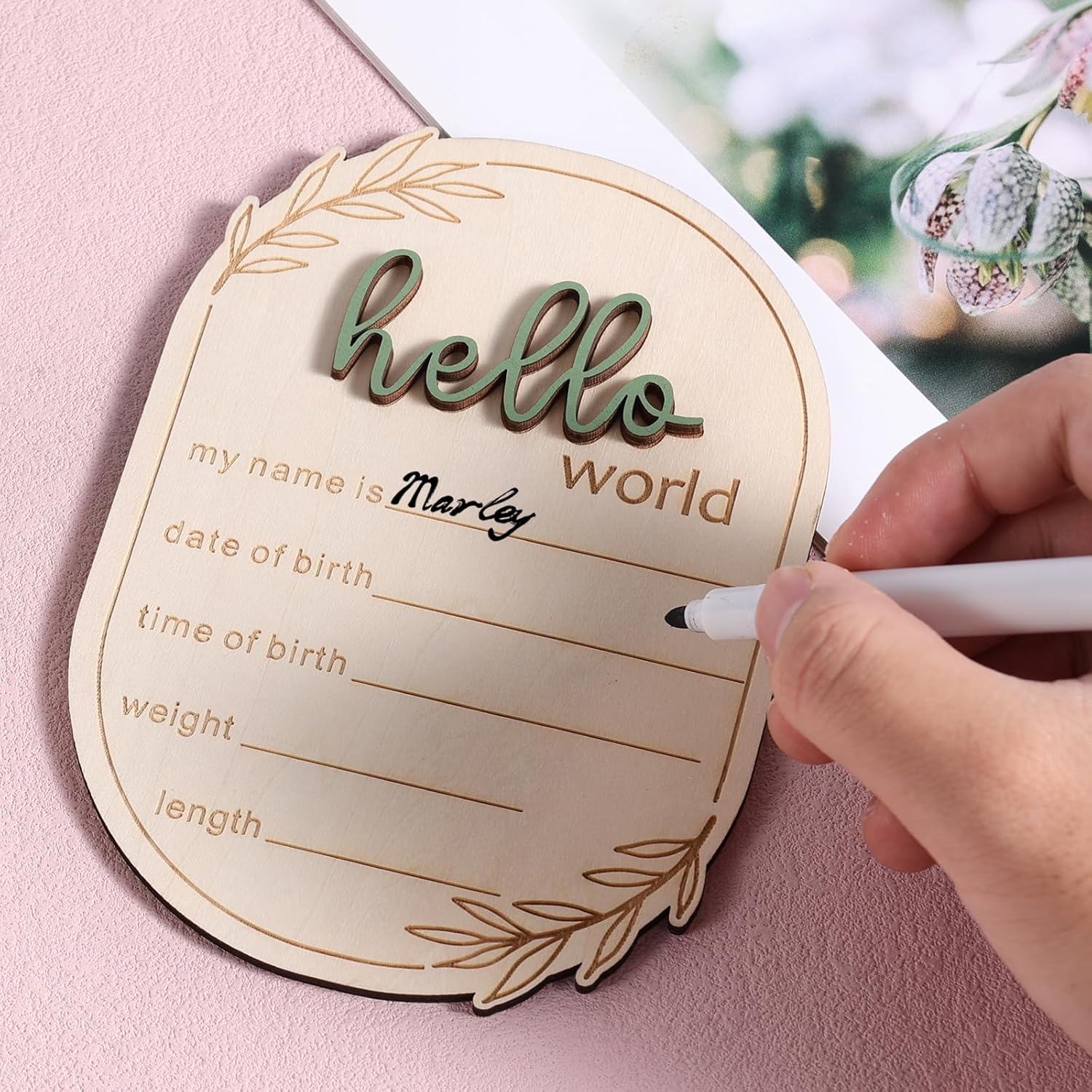 Gosknor Baby Announcement Wall Plaque