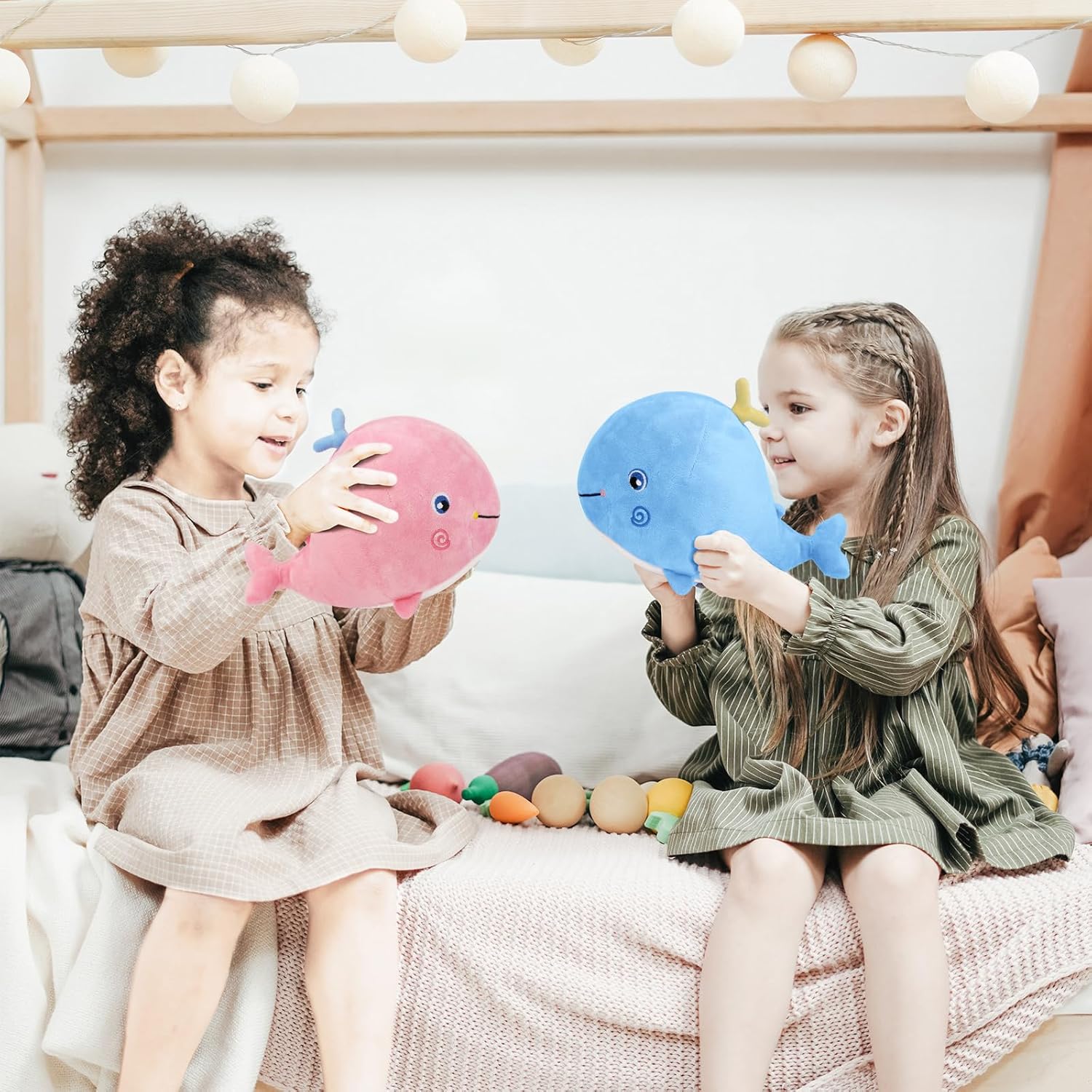 MUPI Blue Whale Plush Pillow Toy