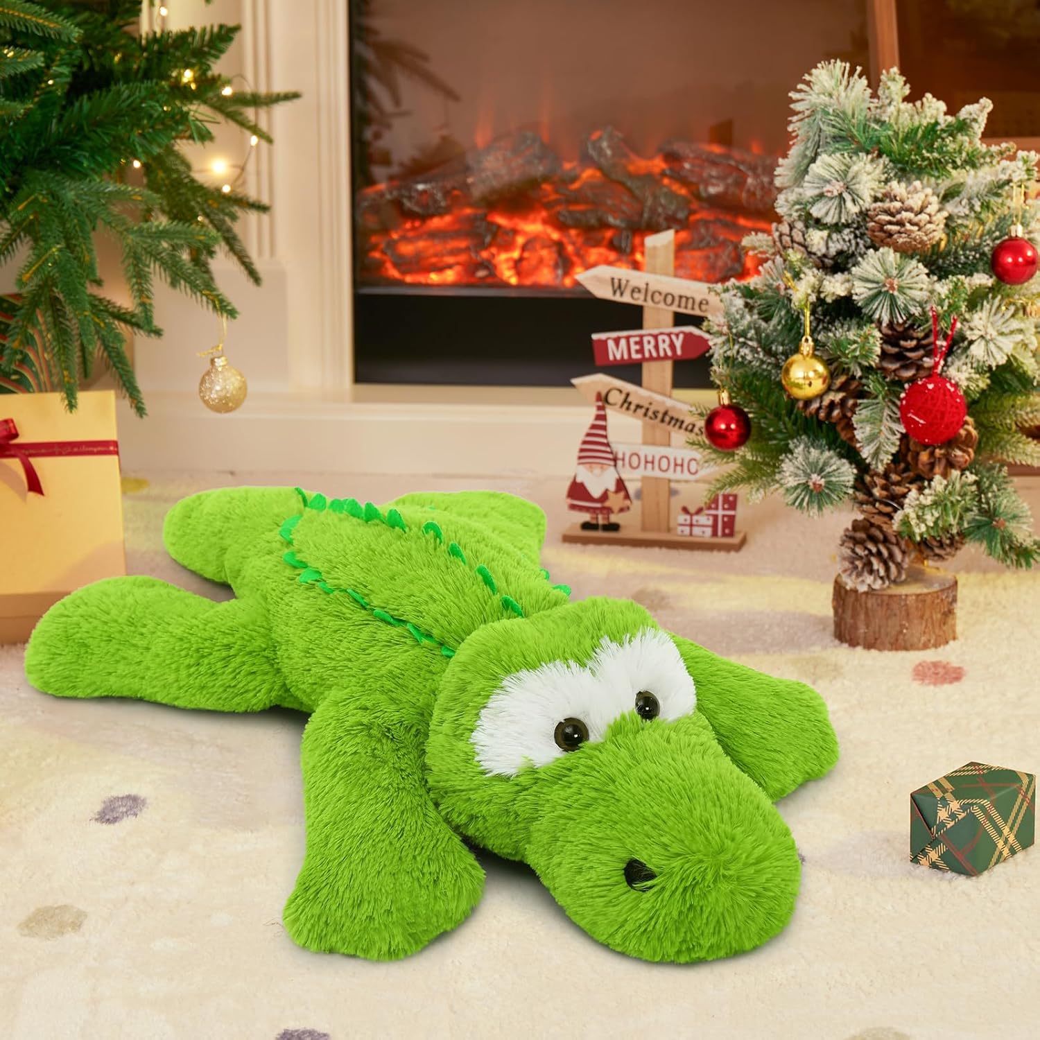 Tezituor 28 Inch Alligator Plush Pillow