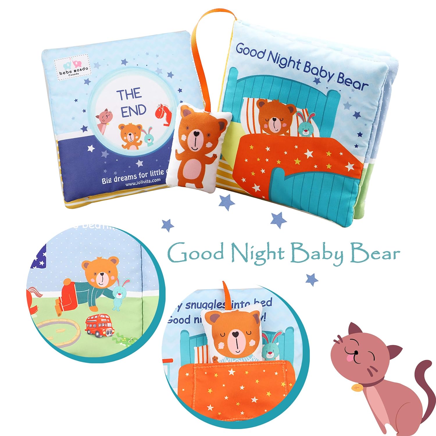 Teddy Bear Baby Book Activity Soft Book