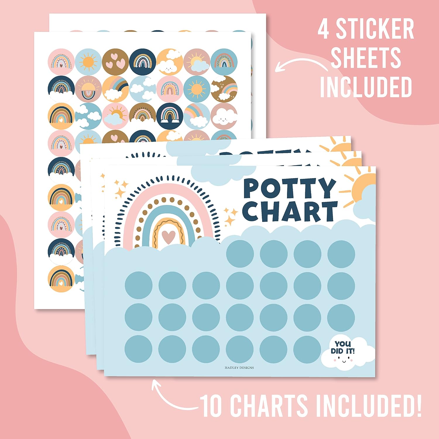 Hadley Designs Potty Training Chart for Girls 1