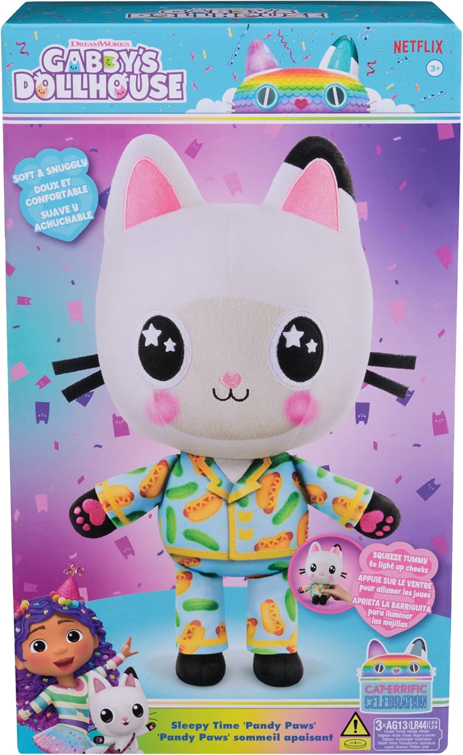 Gabbys Dollhouse Pandy Paws Plush Toy 13-Inch