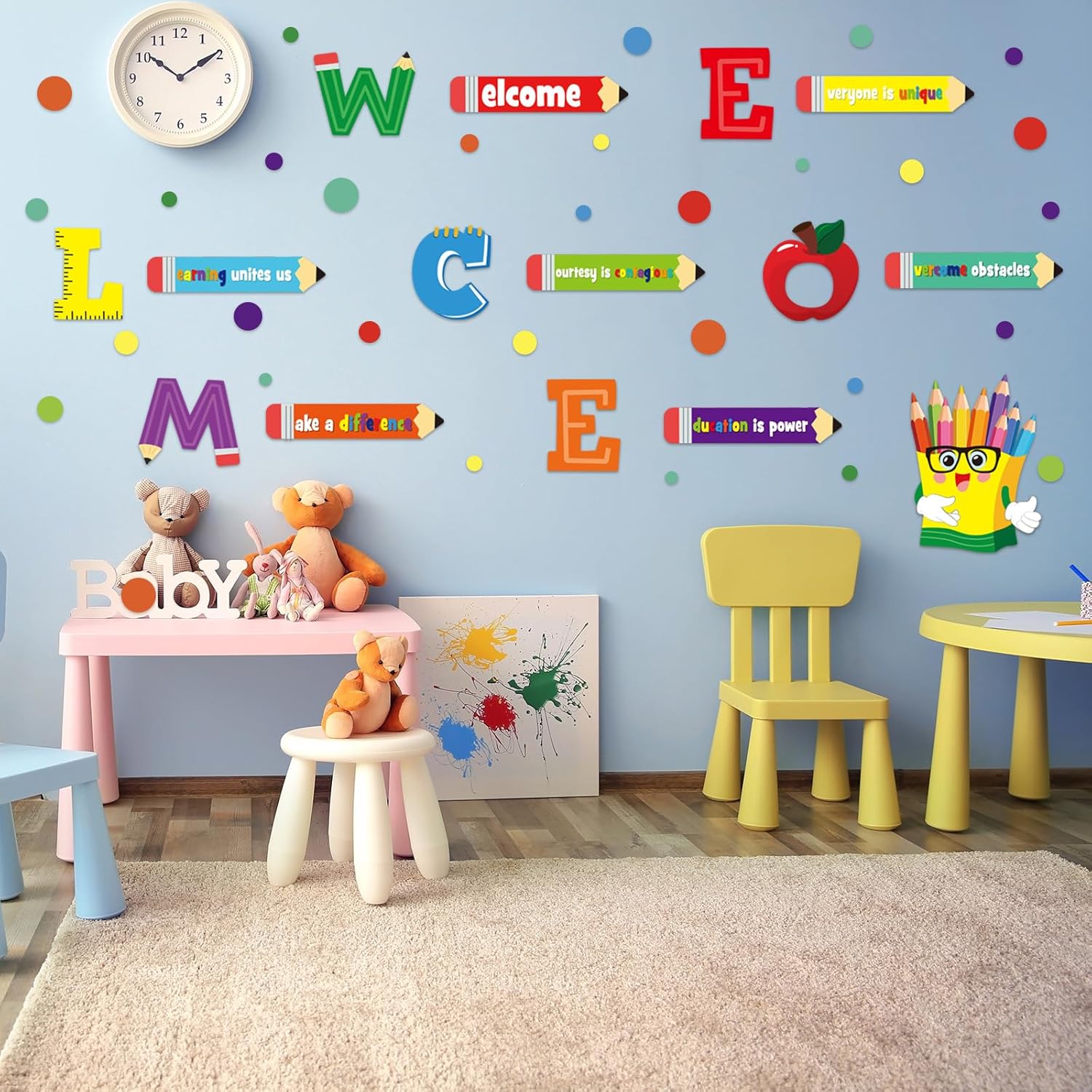 Cinrobiye Welcome Window Door Clings Stickers