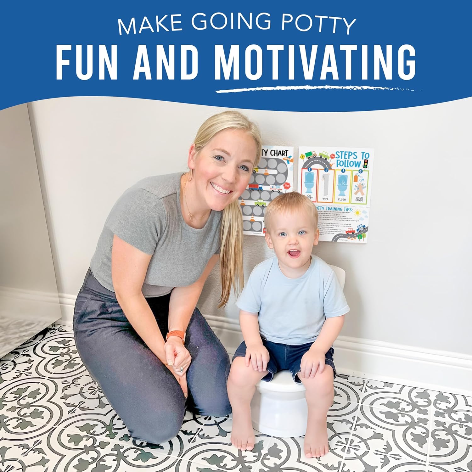 Hadley Designs Potty Training Chart for Boys 1