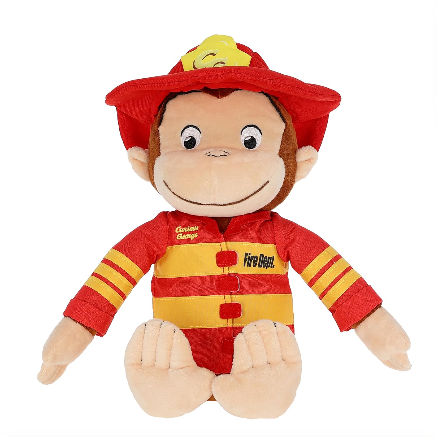 Curious George Fireman Plush Stuffed Animal Toy