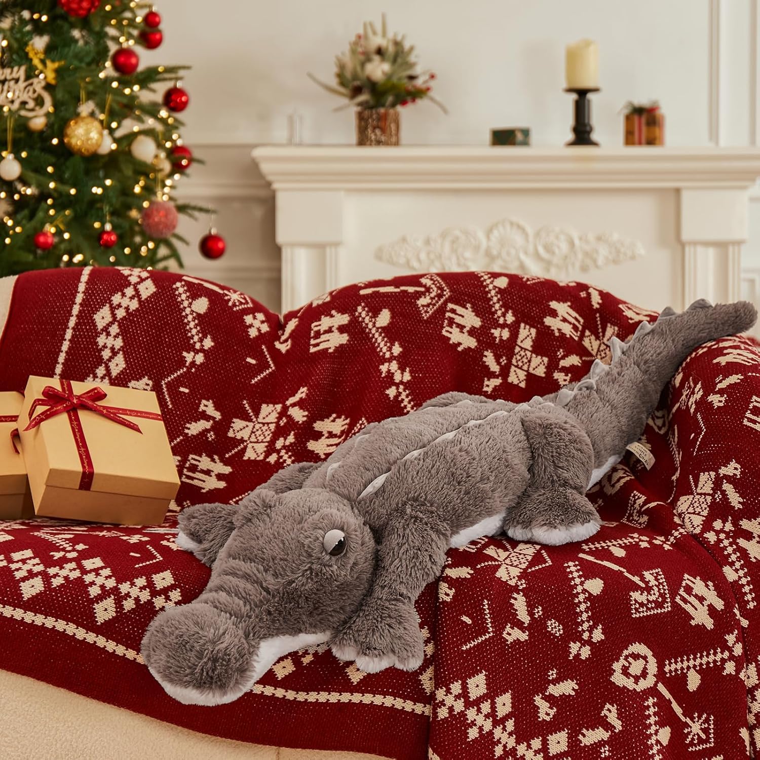 MorisMos 46 Inch Giant Alligator Plush
