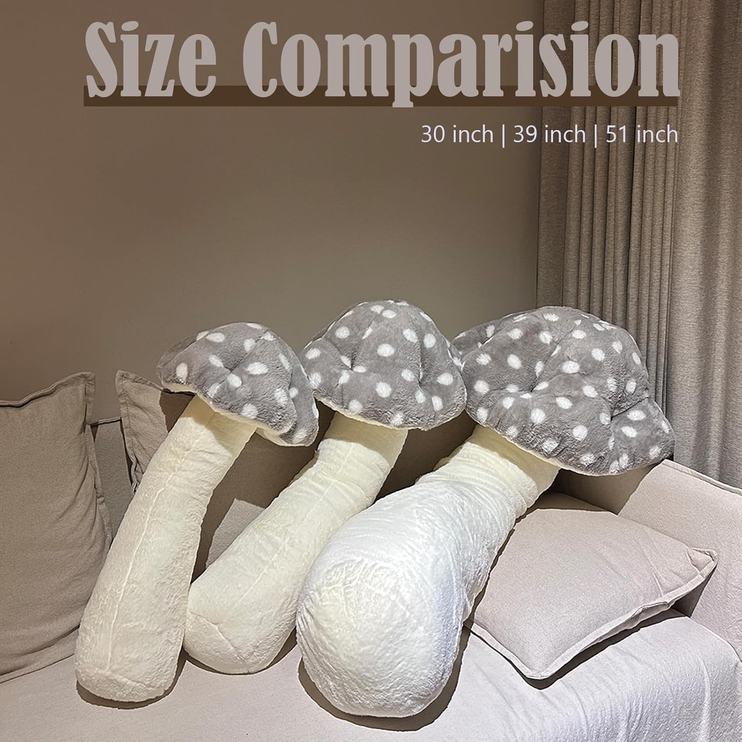 Hofun4U Mushroom Plush Pillow - 30 Inch 1