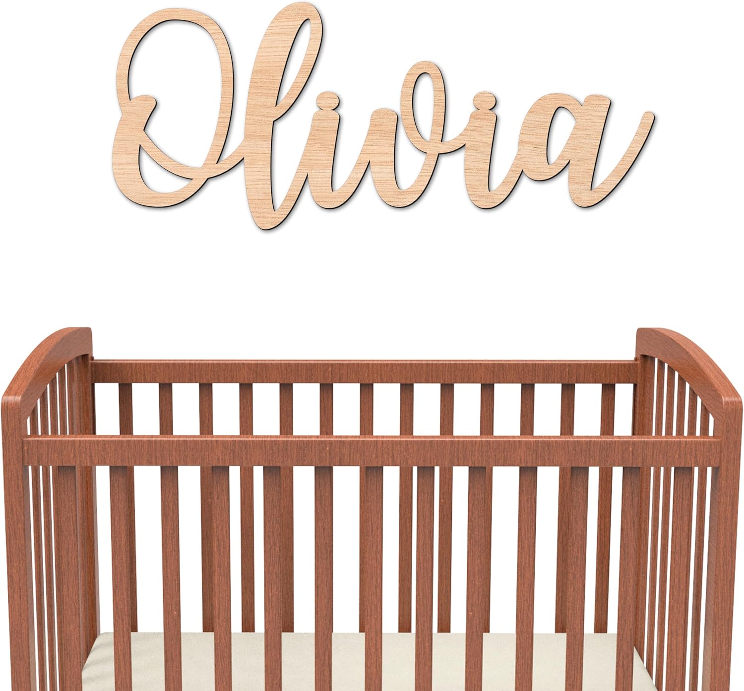 Personalized Wooden Name Sign for Nursery Wall Decor