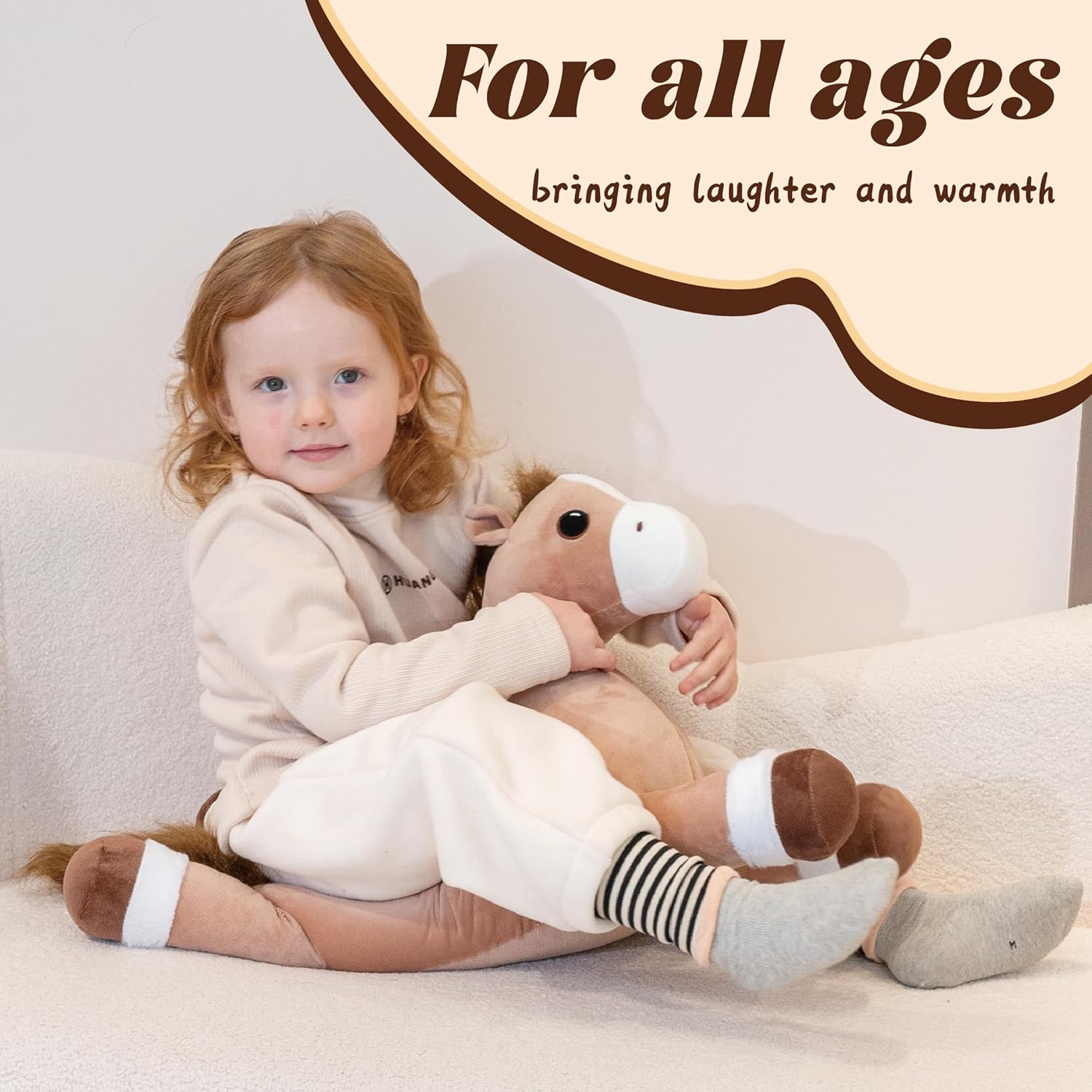 Jrystar Weighted Horse Plush Pillow 1