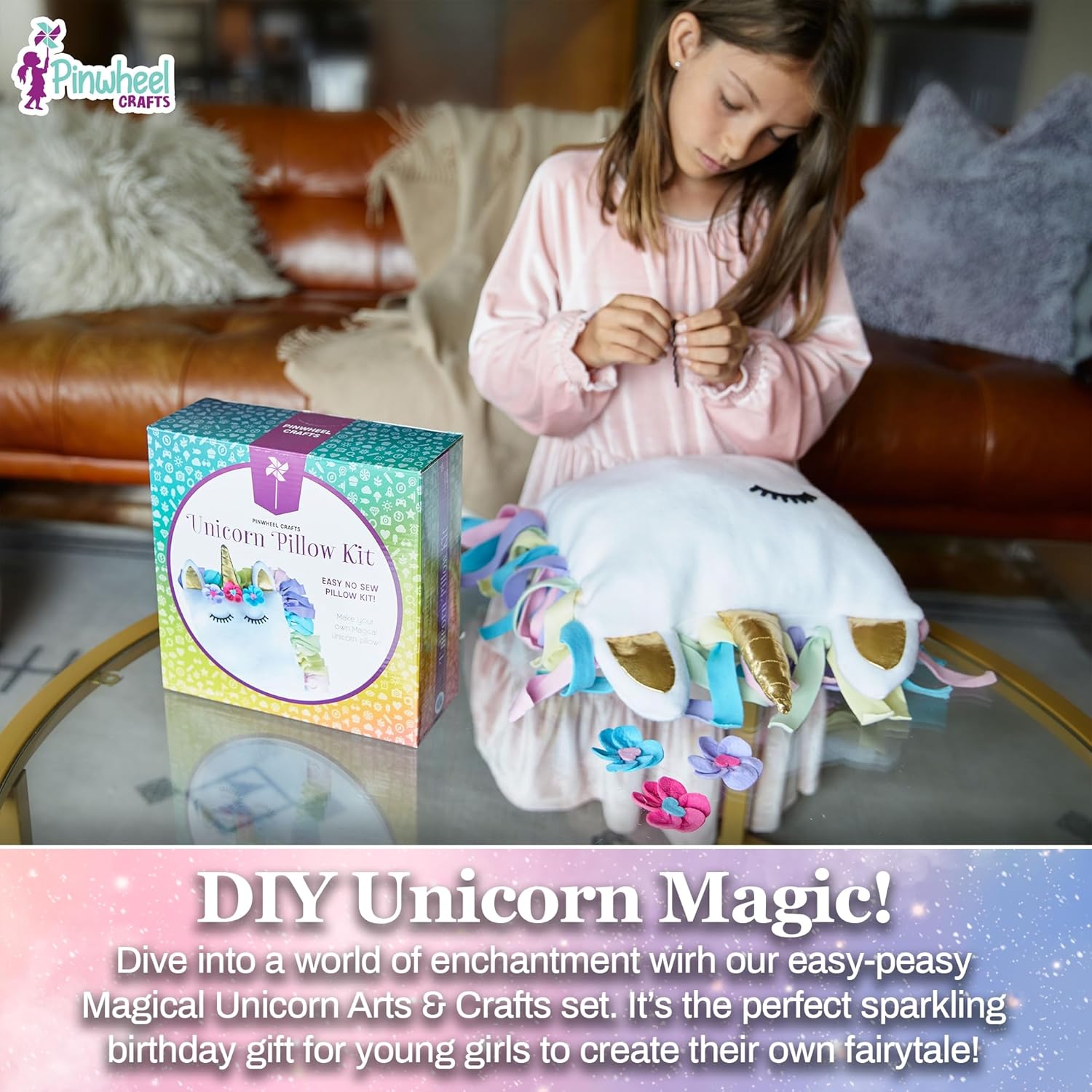 Pinwheel Crafts Unicorn Pillow Kit
