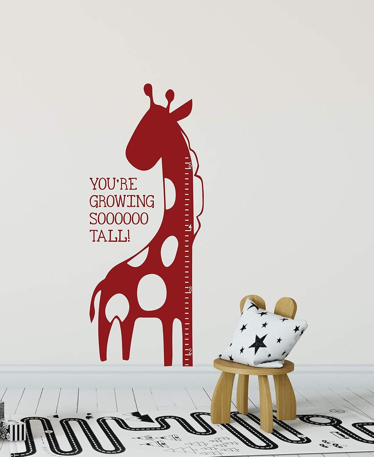 Baby Shower Growing So Tall Giraffe Height Chart Decor