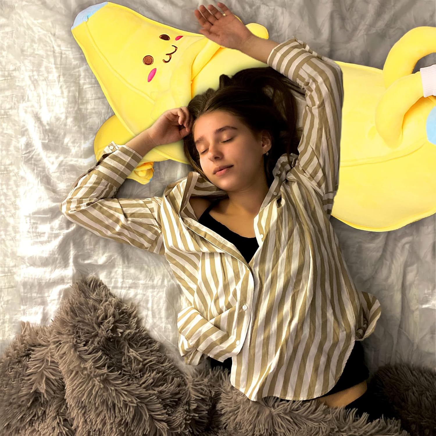 Banana Plush Stuffed Animal Pillow