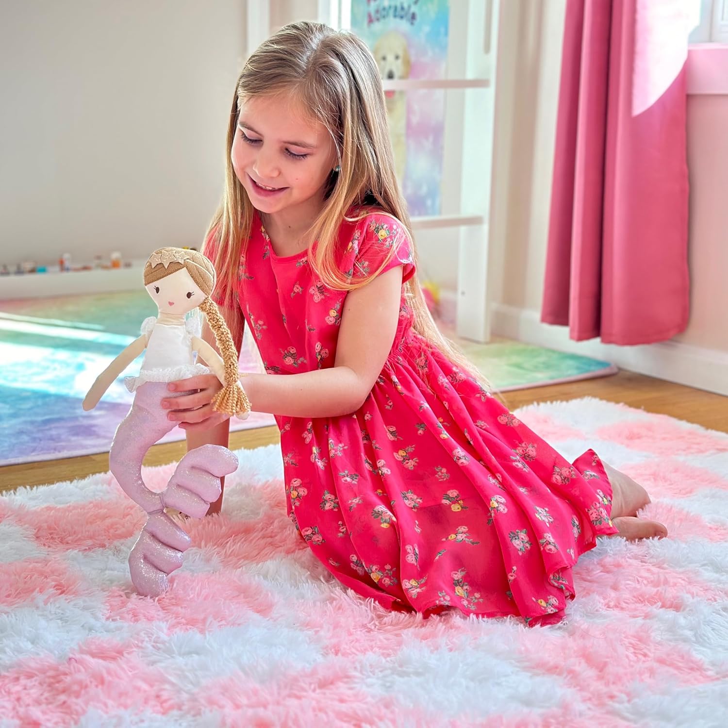 Plush Mermaid Doll - Soft Stuffed Animal