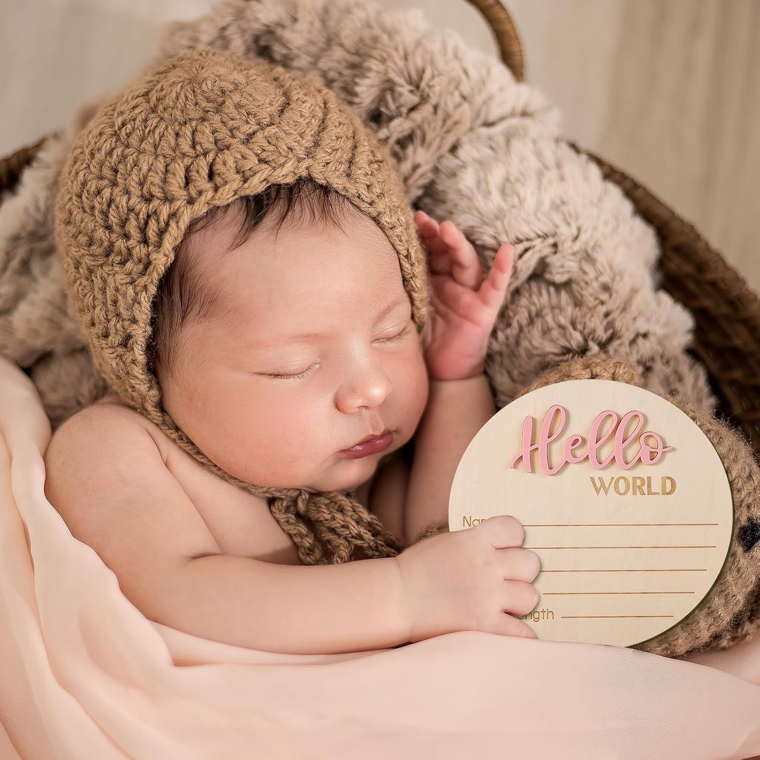 Hello World Newborn Welcome Sign