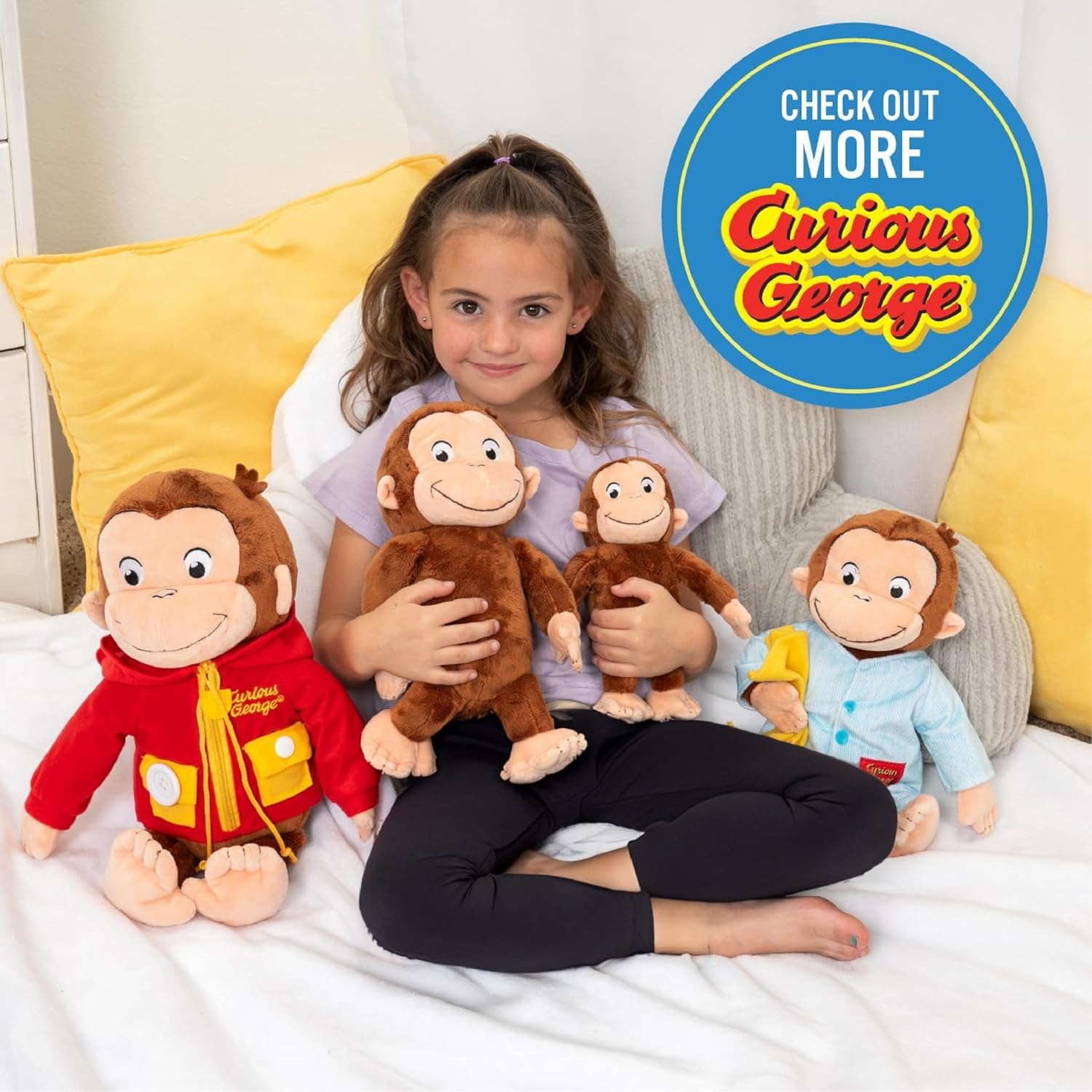Curious George Fireman Plush Stuffed Animal Toy