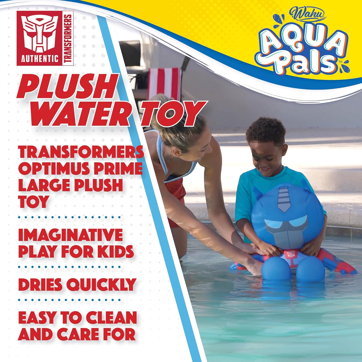 WAHU Aqua Pals Transformers Optimus Prime Plush Toy 1