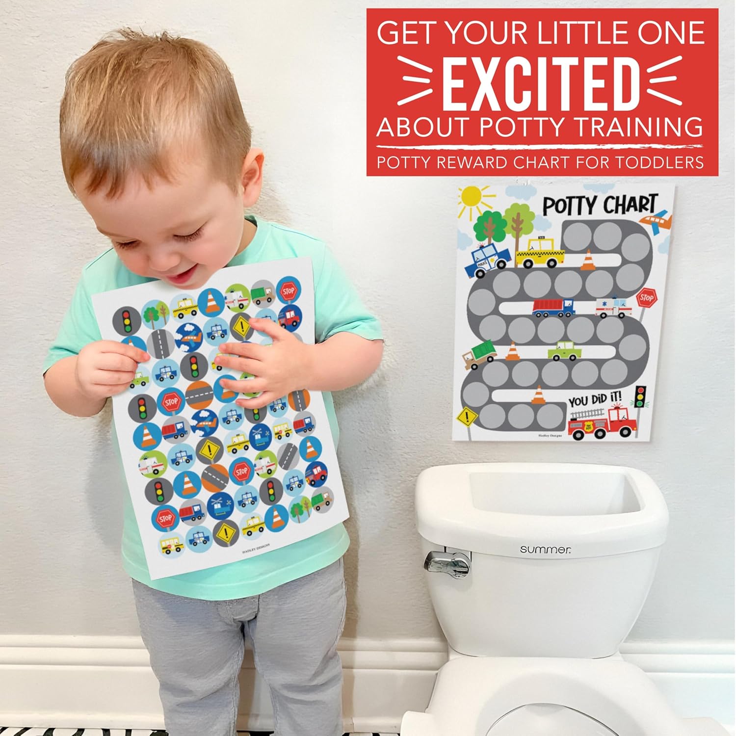 Hadley Designs Potty Training Chart for Boys 1