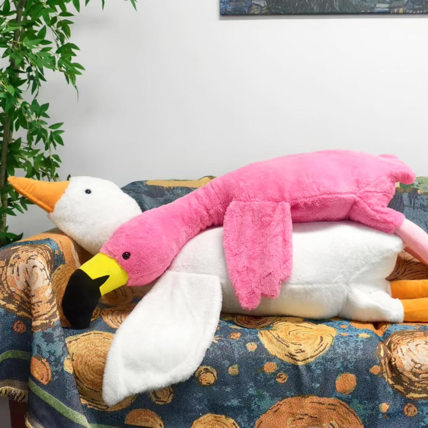 Giant White Goose Plush Pillow 748in
