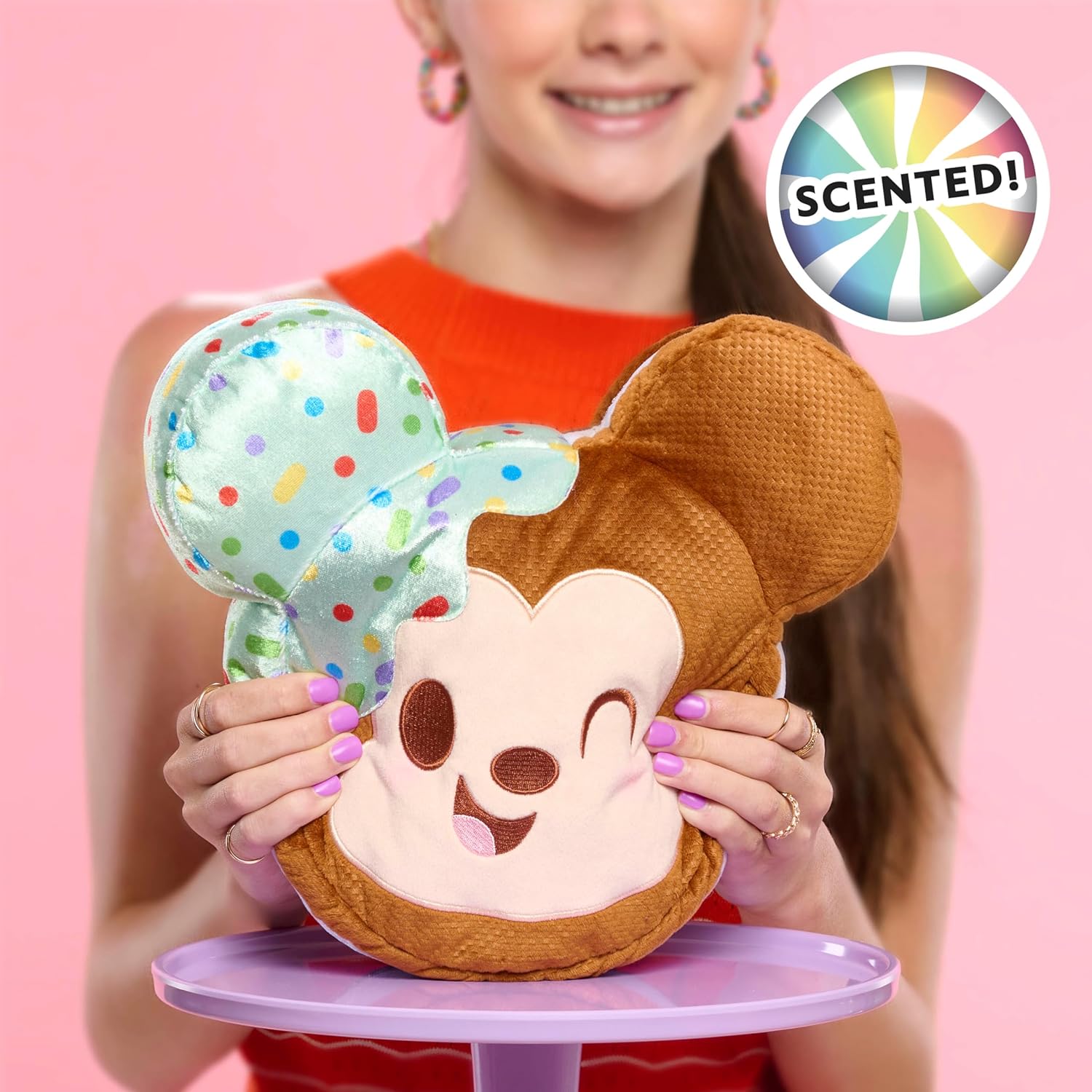 Just Play Disney Mickey Mouse Squeeze-A-Munch Plush Toy