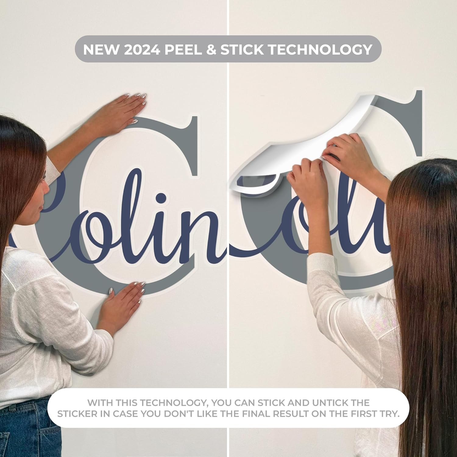 Customizable Name Wall Decals for Girls Room Decor