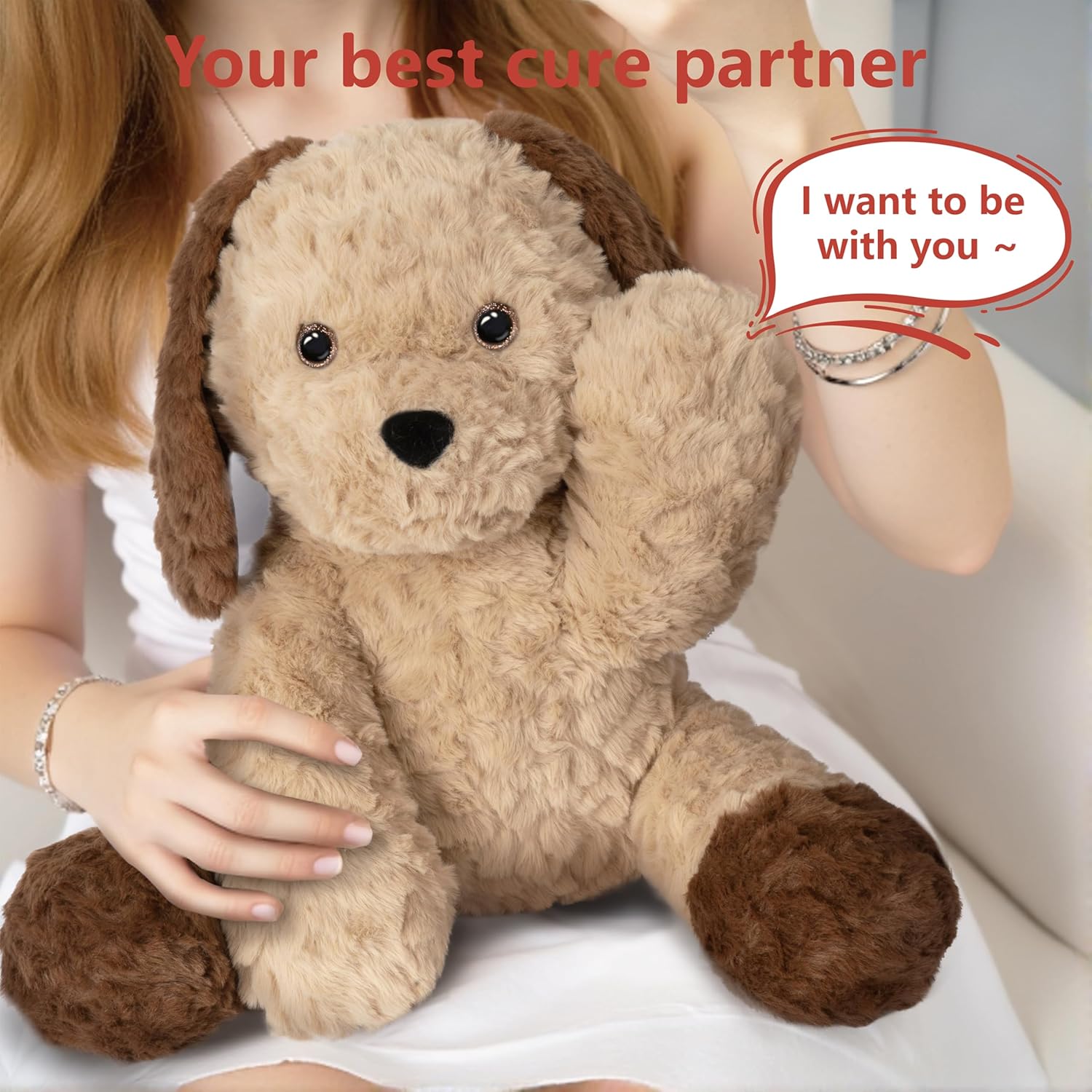 Niuniu Daddy 14 Inch Weighted Plush Dog