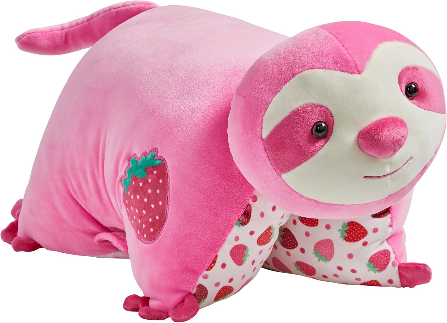 Pillow Pets Sweet Scented Strawberry Sloth Puff