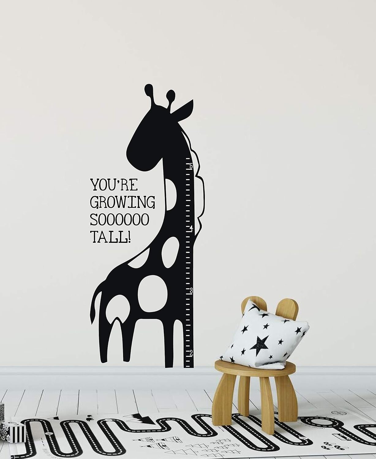 Baby Shower Growing So Tall Giraffe Height Chart Decor