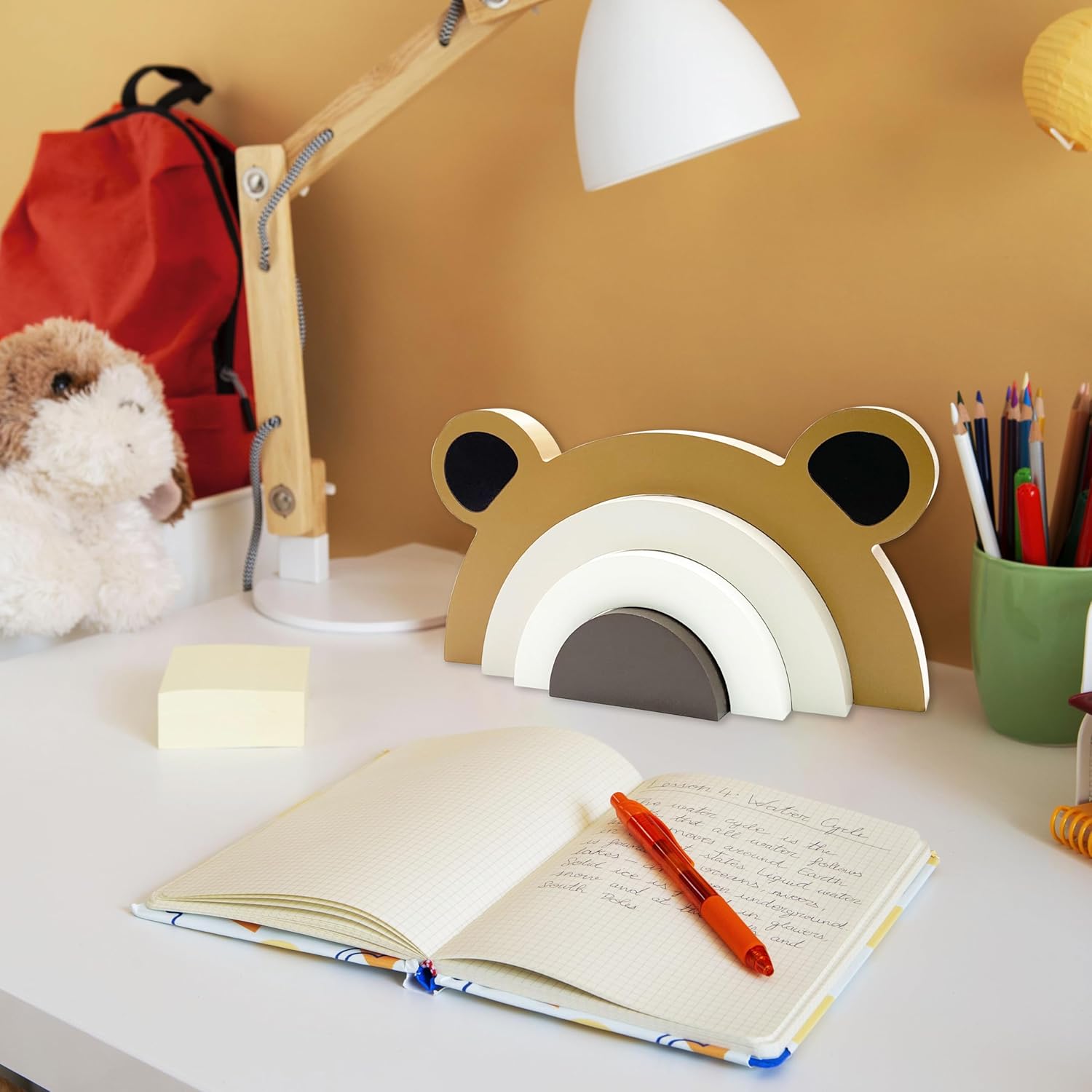 Wooden Bear Rainbow Decor for Nursery Room