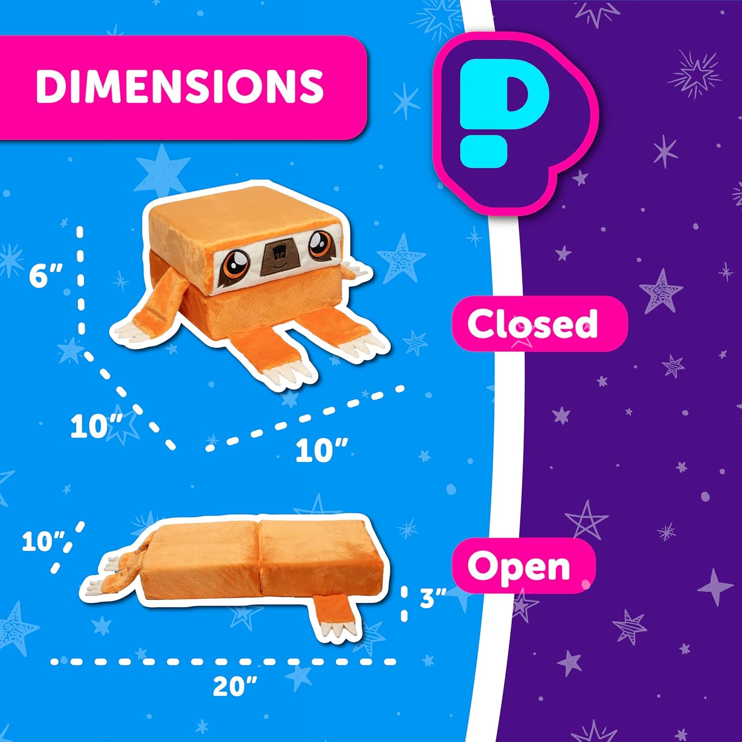 Pillow Cube Kid Cube - Dash Sloth Pillow