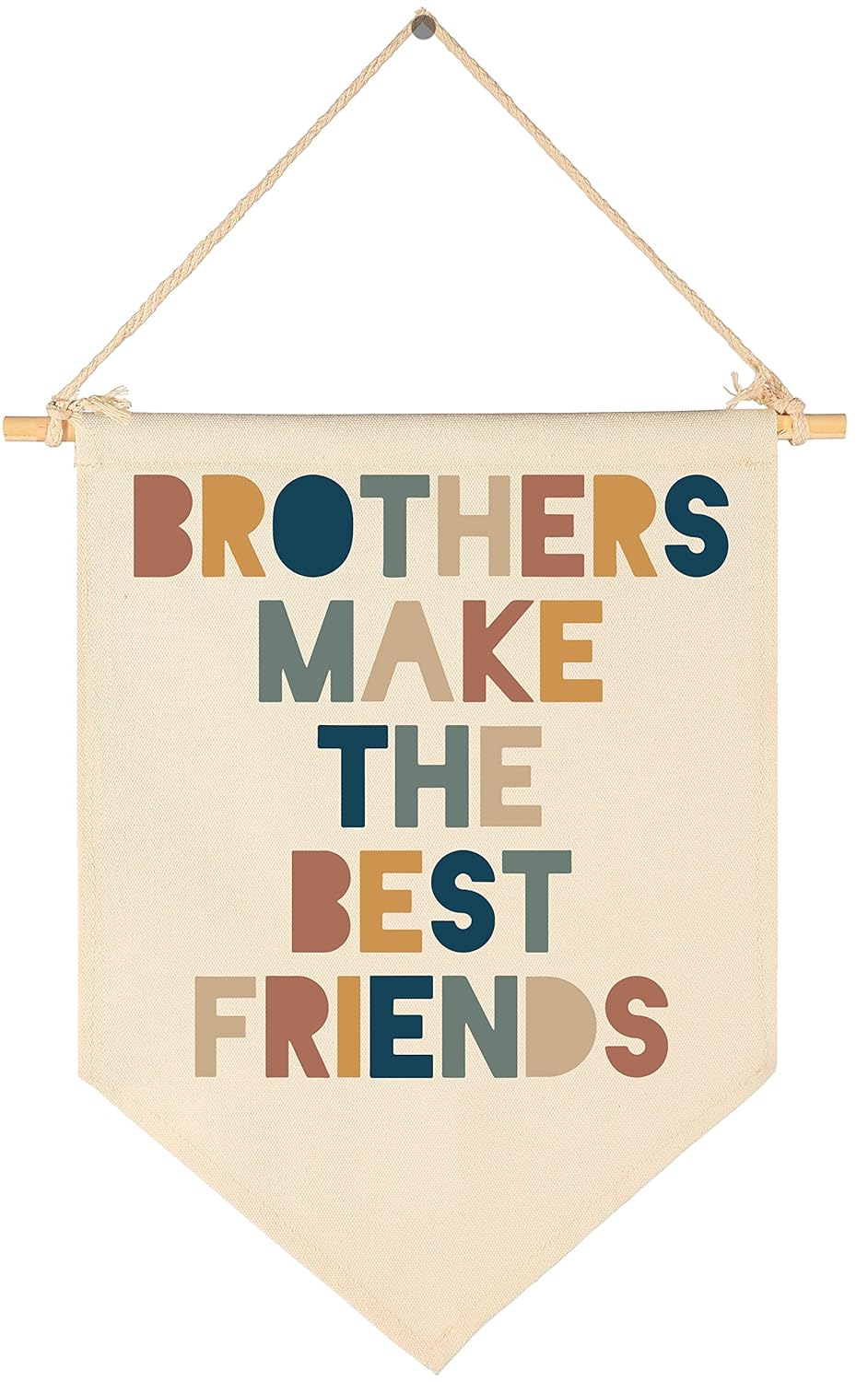 Brothers Make Best Friends Pennant Flag Decor