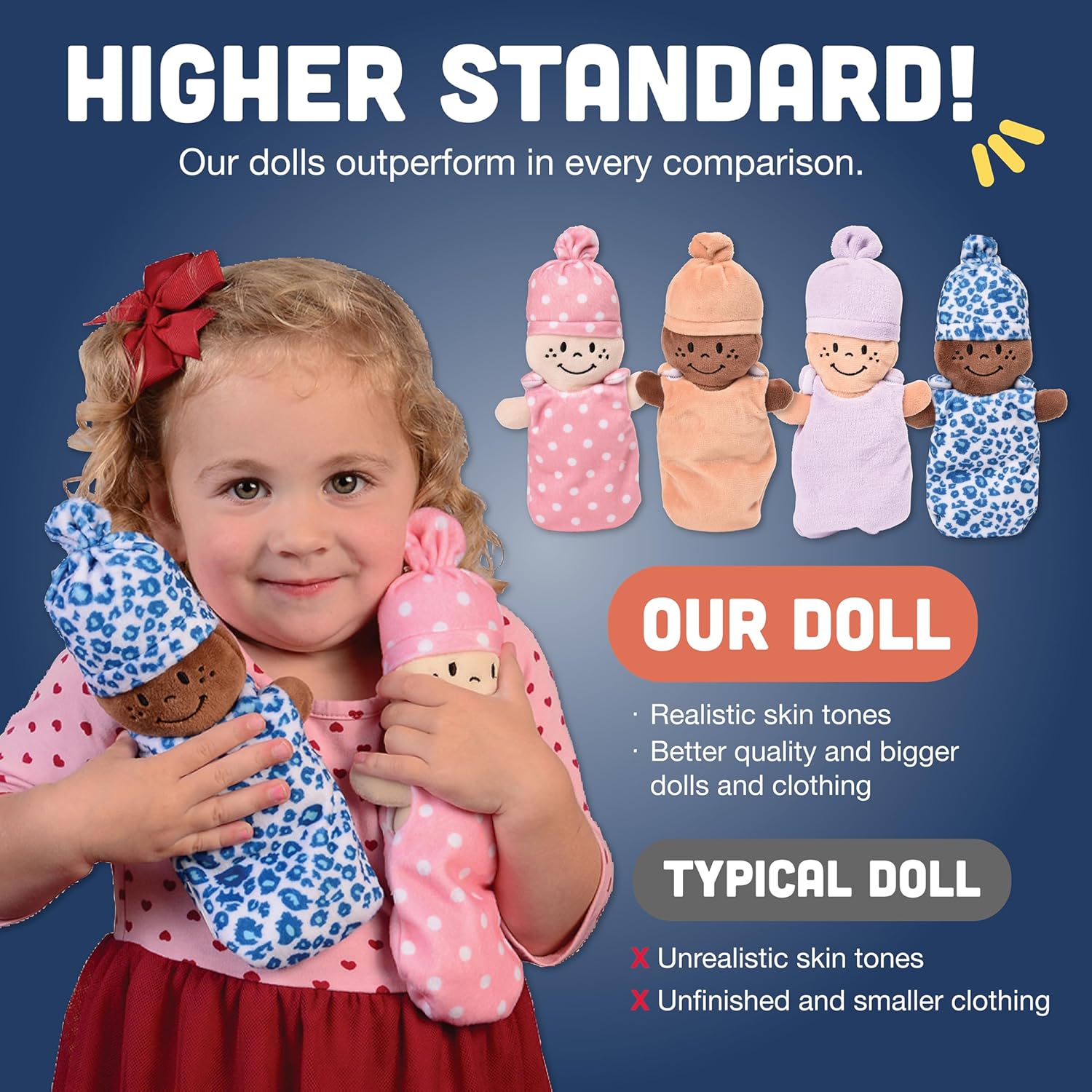 Creative Minds Soft Baby Doll Set of 6