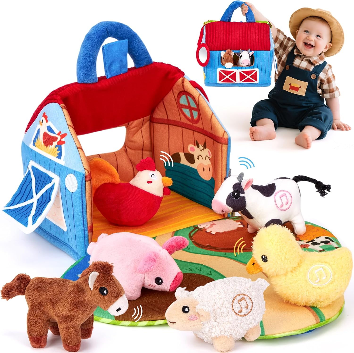 Hahaland Surprise Barn with Farm Animals