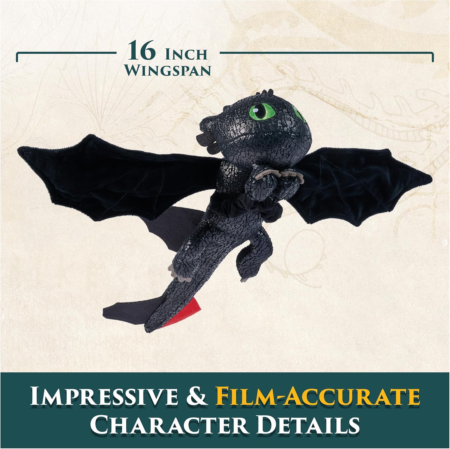 Dreamworks Dragons Toothless Plush Toy 12 Inch